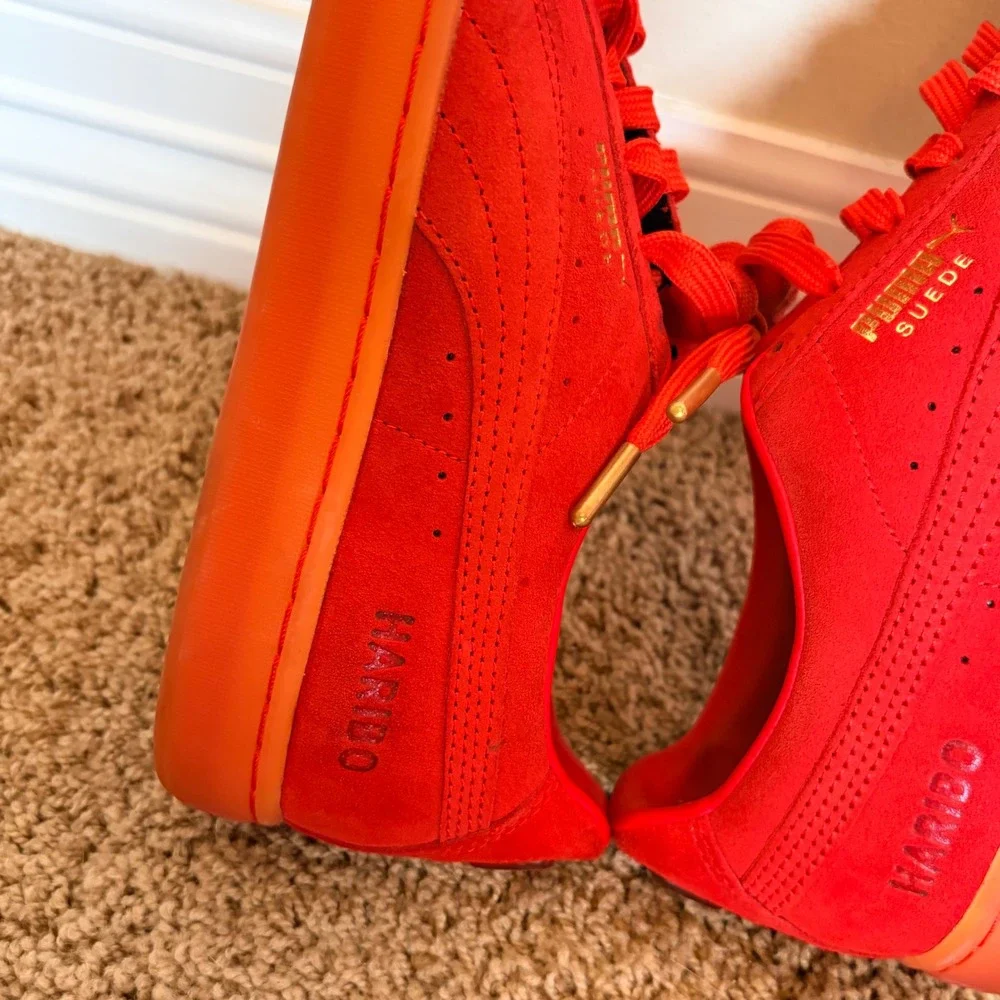 PUMA x Haribo Red Poppy Suede Classic Lace Up Sneakers Casual Shoes Mens US 10